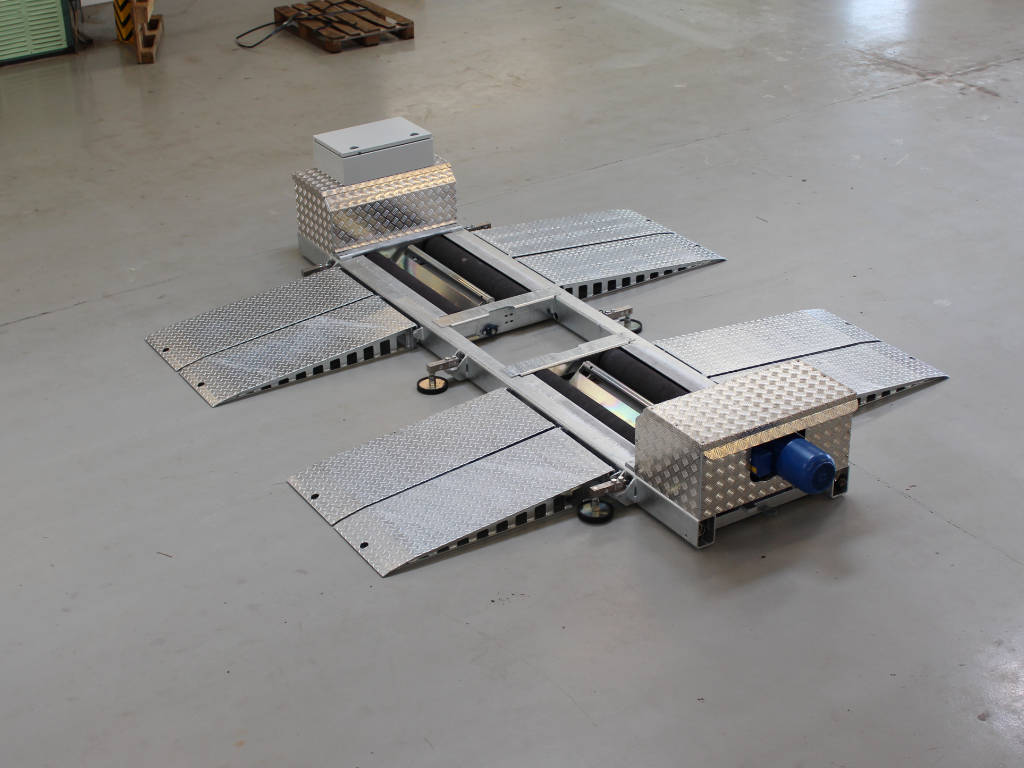 Mobile Brake Tester in workshop